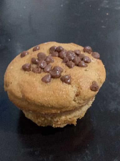 Mantecada con chispas de chocolate