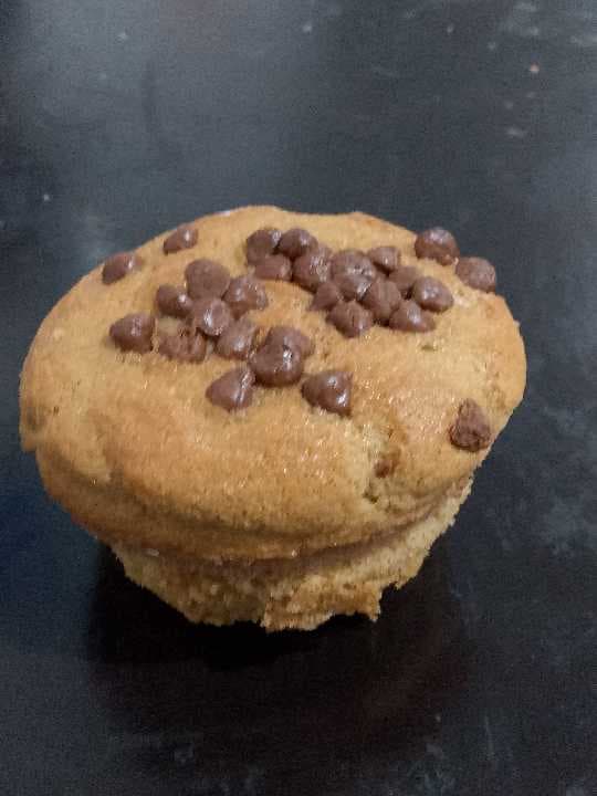 Mantecada con chispas de chocolate